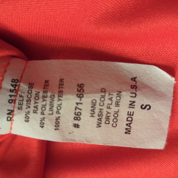 Waverly Grey drop waist halter dress-red sheer embroidered overlay flare skirt S - Picture 12 of 12